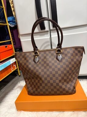 Louis Vuitton Brown Damier Ebene Canvas Shoulder Bag